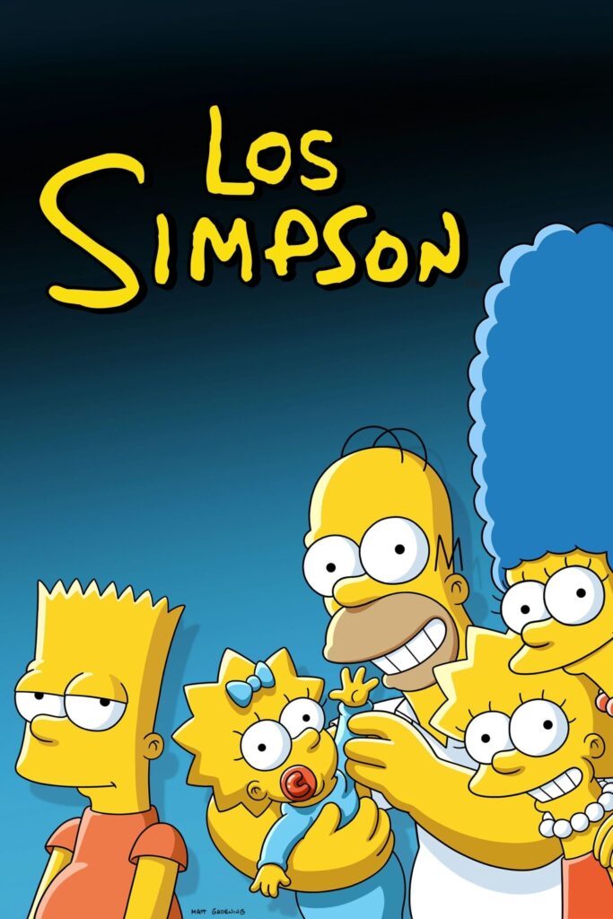 Portada oficial de la serie Los Simpson en español latino online