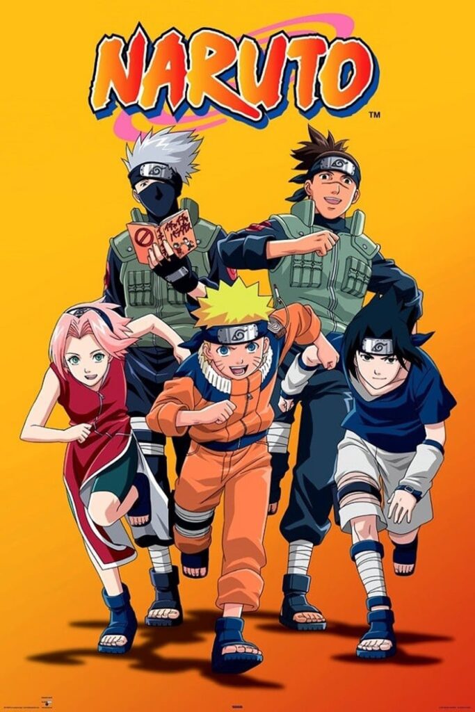 Portada oficial de la serie Naruto en español latino online